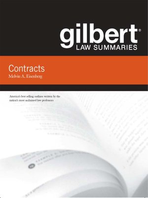 cover image of Gilbert Law Summaries on Contracts, 14th